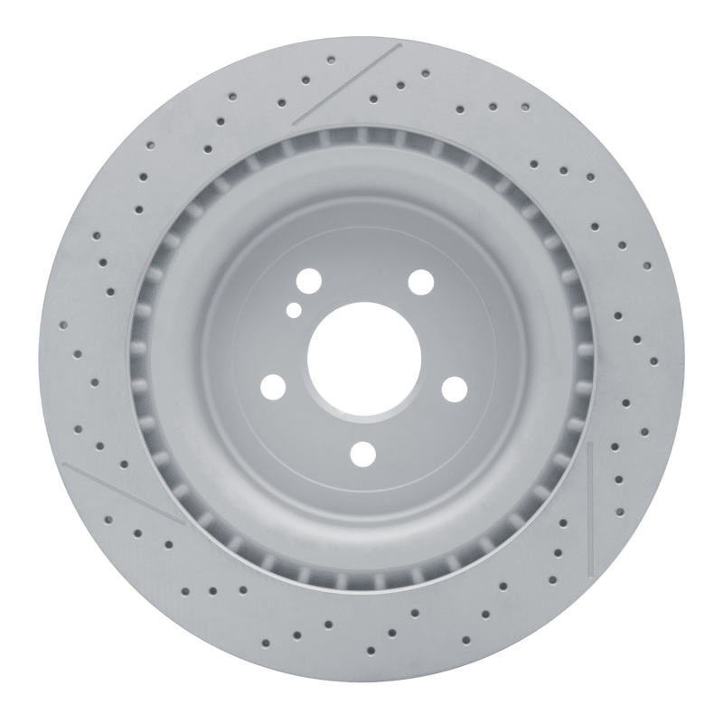 Mercedes-Benz AMG GT Brake Rotor (1) - Rear - R1 Concepts - R1 Carbon Alloy GeoMET Drilled and Slotted - `13-`23